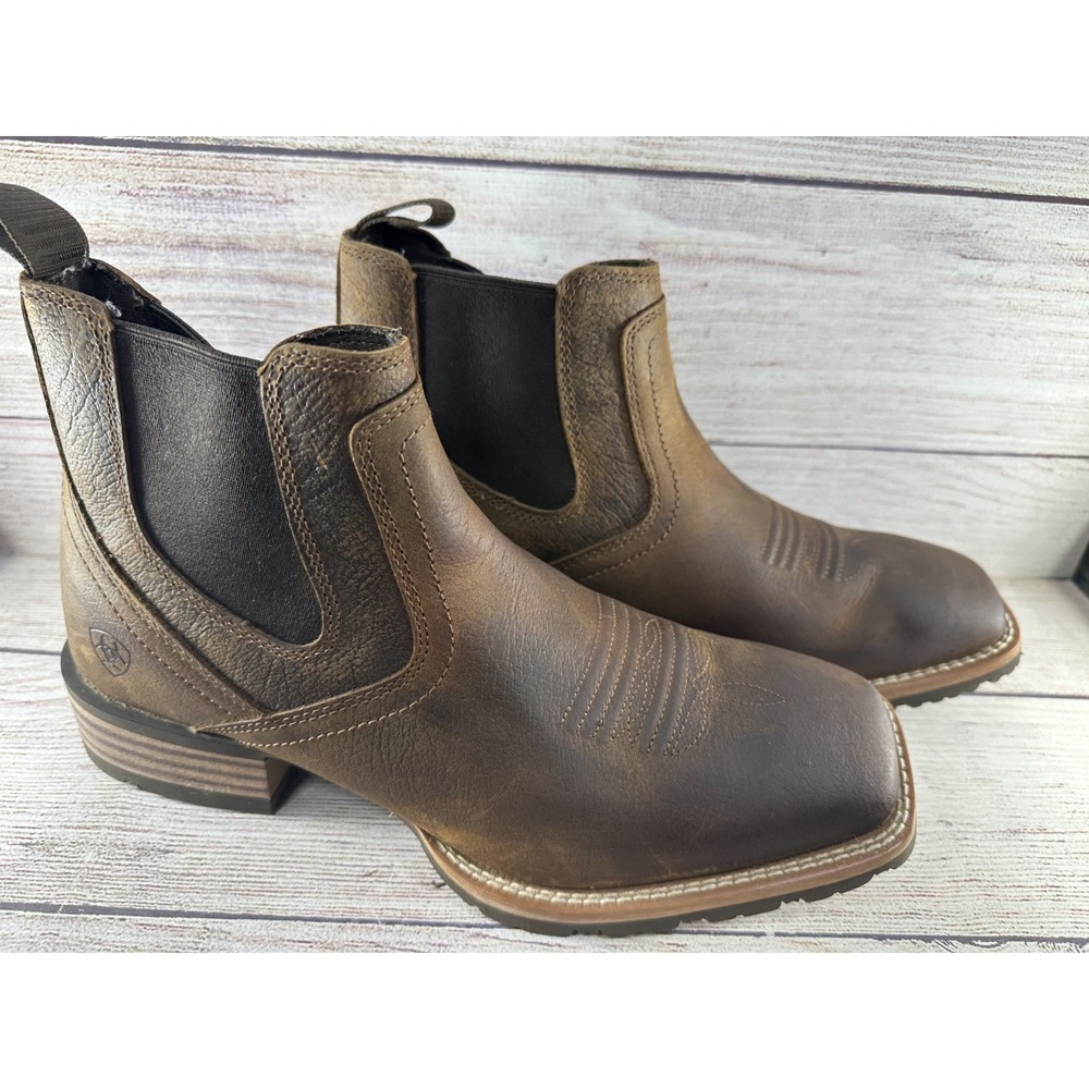 Ariat Men's Old Earth Hybrid Low Boy Chelsea Western Boots Square Toe Size 9 D
